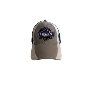 Chase Authentics Jimmie Johnson Lowe's Racing NASCAR Hat Blue Grey Hendrick 48‎